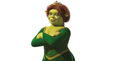 Shrek Fiona & Shrek Get Ogre It Text Poster | Postcard